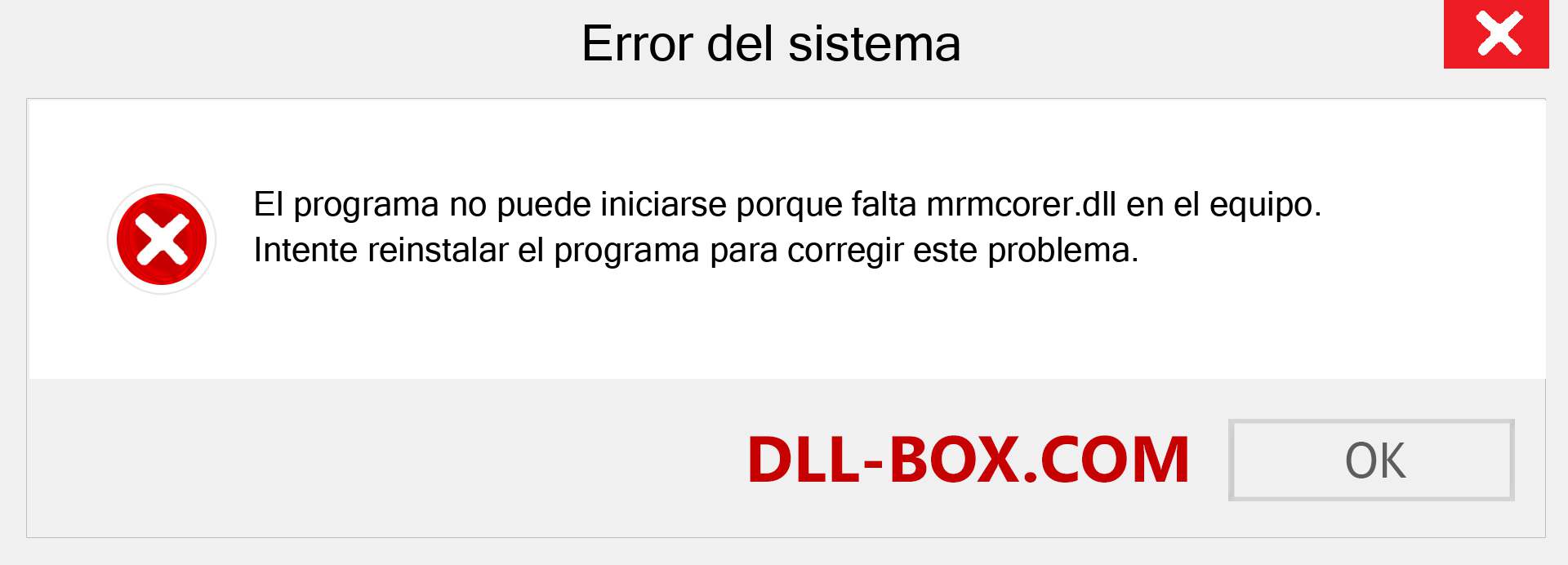 ¿Falta el archivo mrmcorer.dll ?. Descargar para Windows 7, 8, 10 - Corregir mrmcorer dll Missing Error en Windows, fotos, imágenes