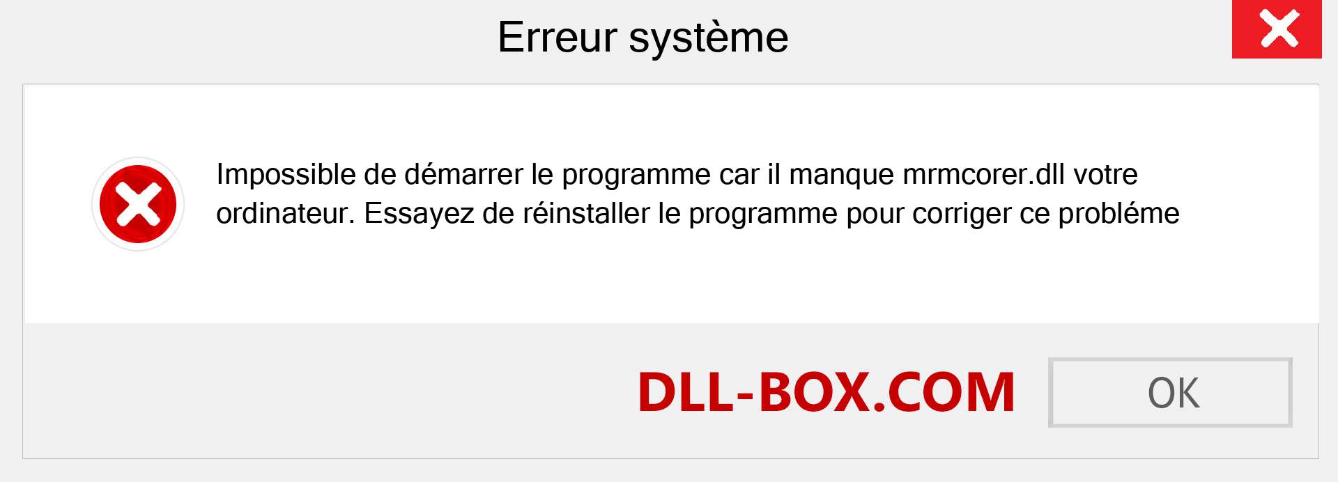 Le fichier mrmcorer.dll est manquant ?. Télécharger pour Windows 7, 8, 10 - Correction de l'erreur manquante mrmcorer dll sur Windows, photos, images